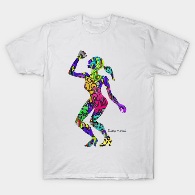 Dance girl T-Shirt by diegomanuel